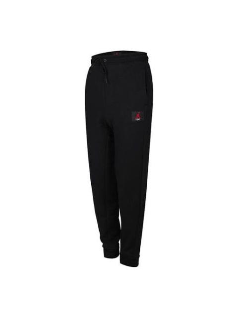 Air Jordan Flight Casual Sports Knit Bundle Feet Long Pants Black BQ7967-010