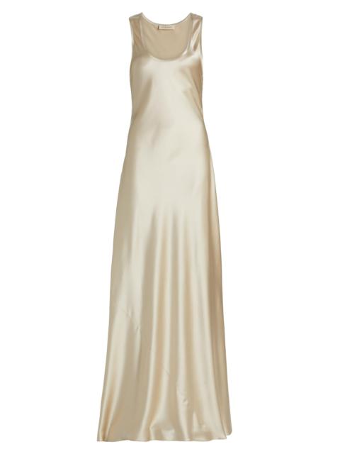 HEIRLOME Women's Margot Silk Bias Cut Maxi Dress - Oyster
