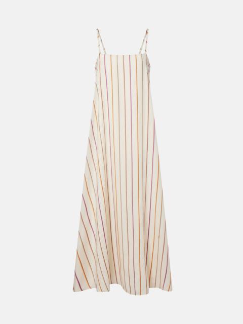 ASCENO Melfi striped maxi dress