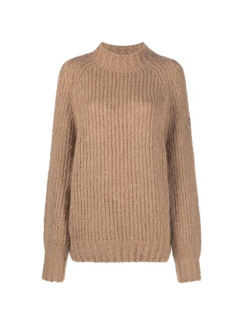open-knit wool jumper