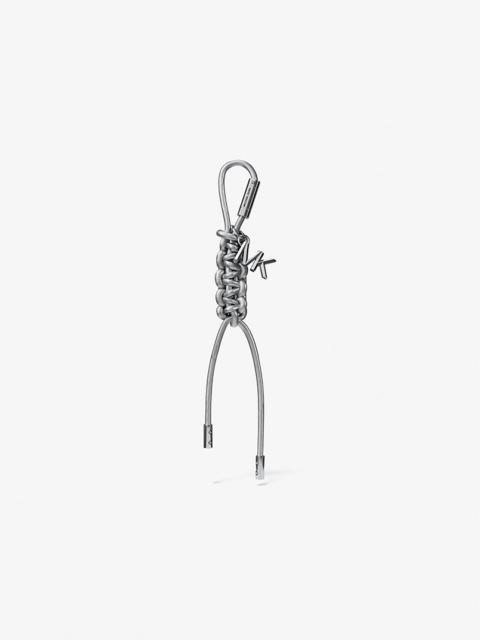 MICHAEL KORS Silver-Tone and Metallic Braided Cord Bag Charm
