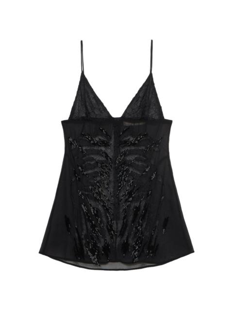 Blumarine embroidered top