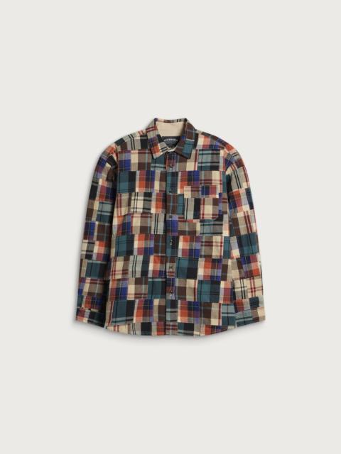 FrizmWORKS FrizmWORKS Madras Patchwork Relaxed Shirt
