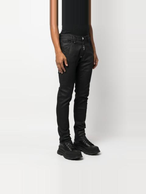 Premium Skull low-rise slim-cut jeans