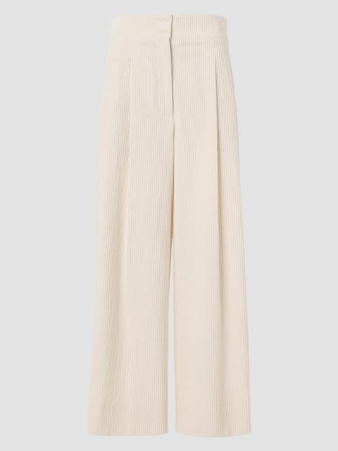 AKRIS Women's Federica Cotton Corduroy Crop Pants - Winter White