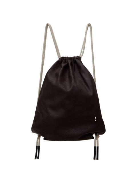 Rick Owens Brown Hollywood Drawstring Backpack