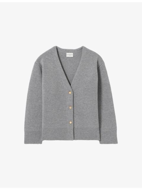 Claudie Pierlot Oversized Wool-Blend Cardigan