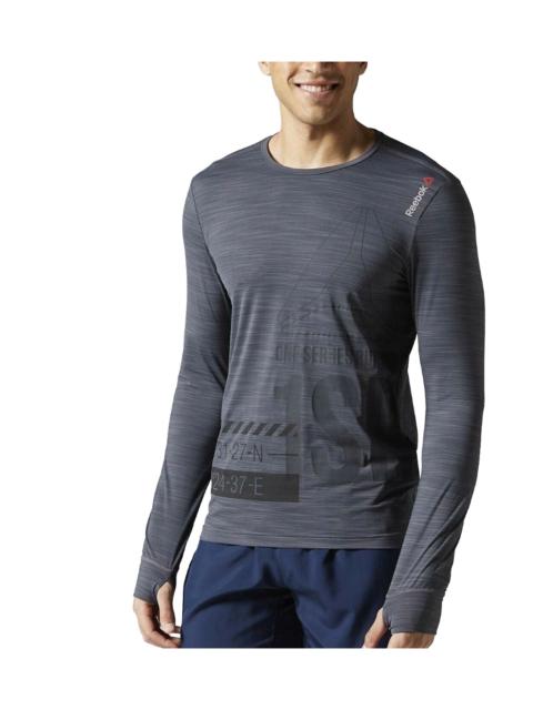 Reebok One Series Running Long Sleeve Tee "Ash Grey" AX9512