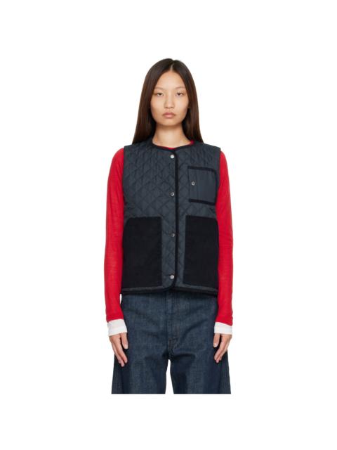 Barbour Navy Thulby Quilted Vest