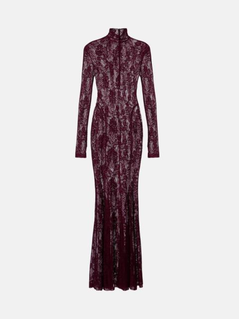 NORMA KAMALI Lace turtleneck gown