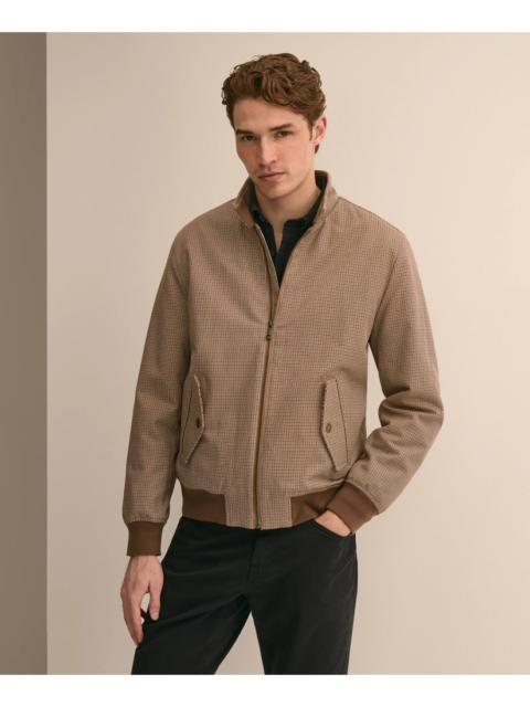 Brooks Brothers Cotton Check Bomber Jacket