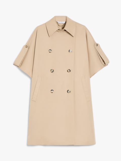 Max Mara FINEZZA Double-breasted water-repellent cotton cape