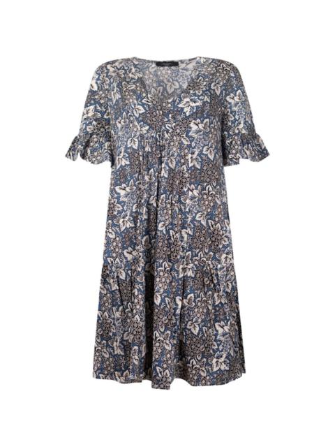WEEKEND Max Mara floral-print tiered cotton midi dress