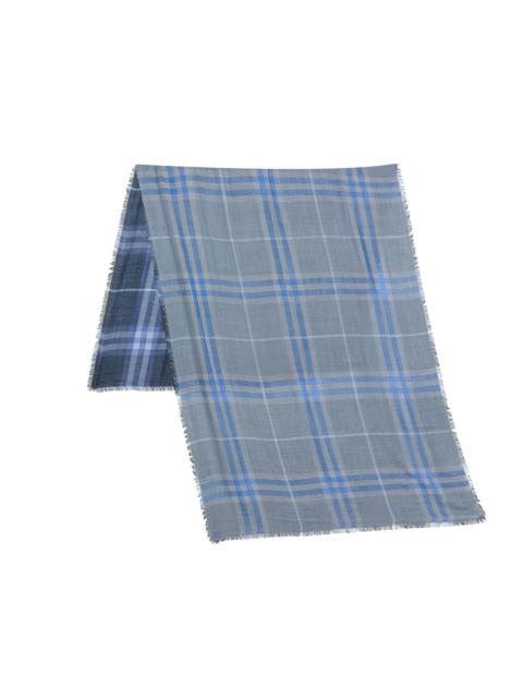 Burberry Women's Check Wool-Silk Scarf - Dive Torrent Blue