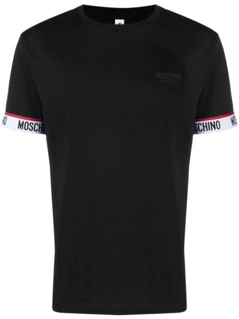 Moschino logo-tape detail cotton T-shirt