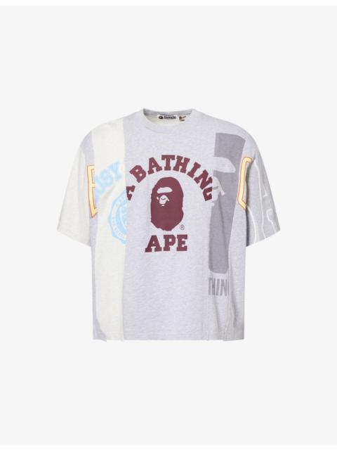 A BATHING APE® Logo-Print Cotton-Jersey T-Shirt