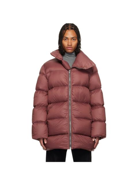 Rick Owens Pink Concordians Turtle Down Coat