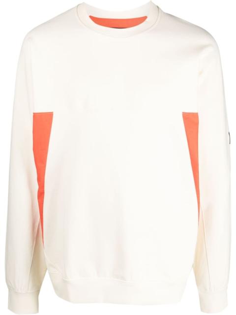 logo-patch crew-neck sweatshirt