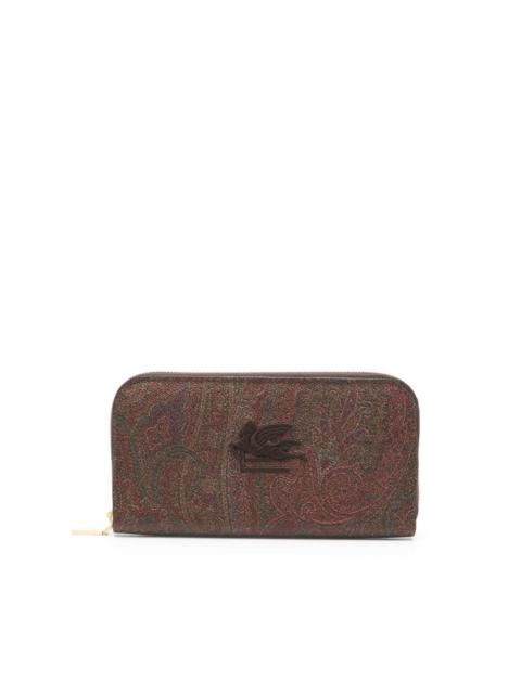 paisley-print wallet