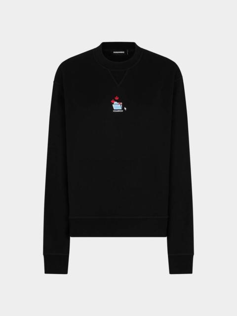 DSQUARED2 S. VALENTINE COOL SWEATSHIRT