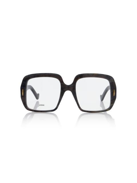 Loewe Square-Frame Acetate Glasses black