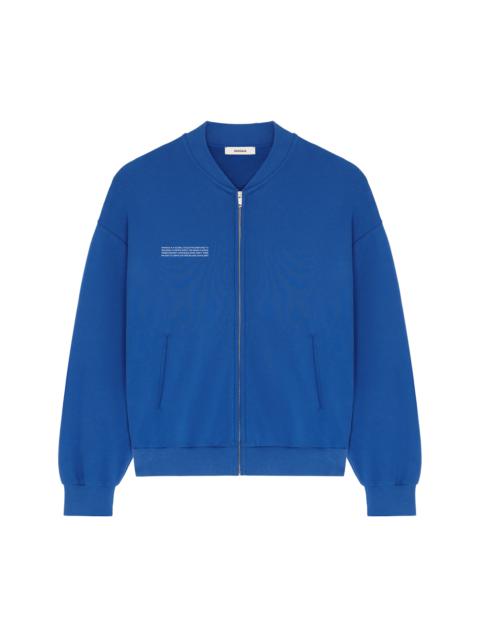 PANGAIA Mens 365 Midweight Bomber Jacket - Gaia Blue