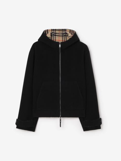 Burberry Reversible Wool Hooded Jacket