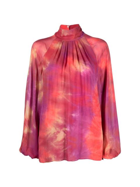 tie-dye blouse