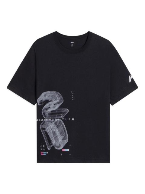 Li-Ning Li-Ning Jimmy Butler Fast Dry Basketball T-shirt 'Black' ATSS371-1
