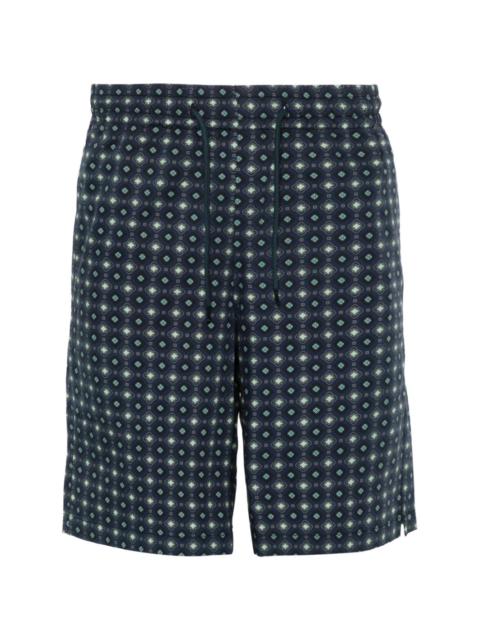 Vincento geometric-pattern shorts