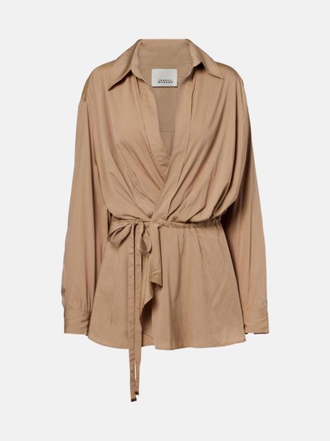 Isabel Marant Keren gathered wrap top