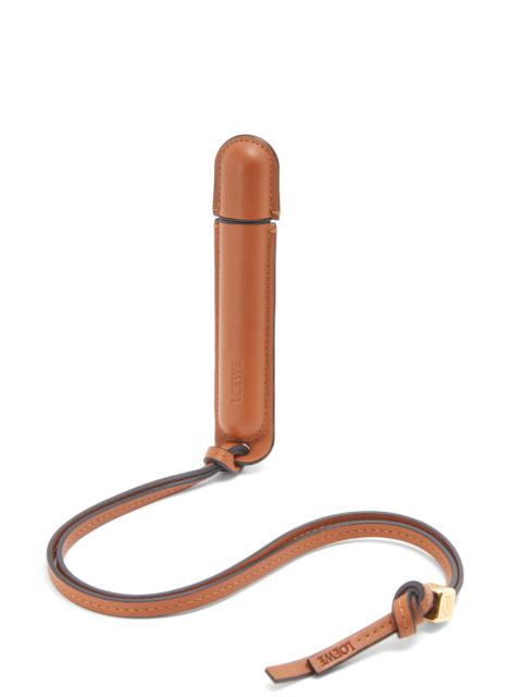 Loewe Perfume travel case in classic calfskin and brass