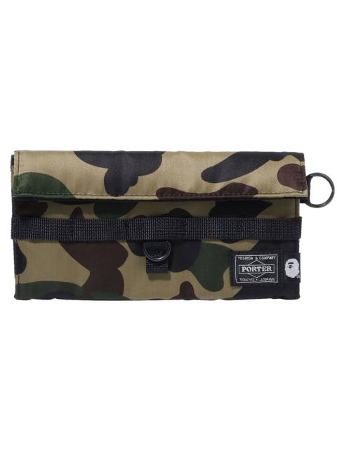 A BATHING APE® BAPE x Porter 1st Camo Long Wallet 'Green'