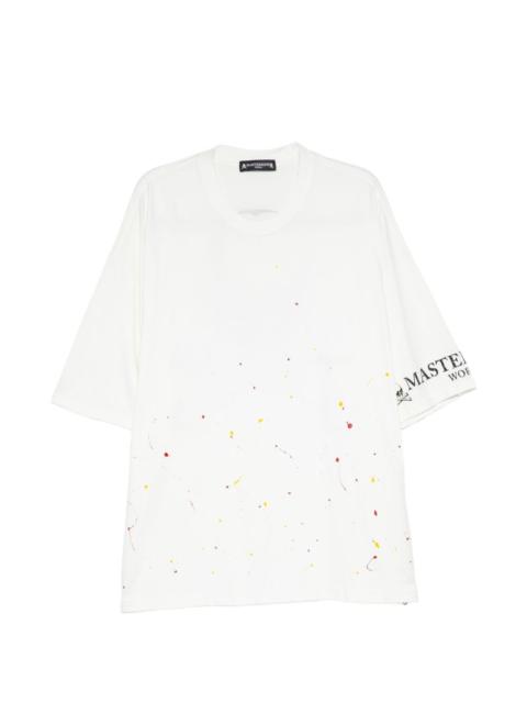 MASTERMIND WORLD paint-splash T-shirt