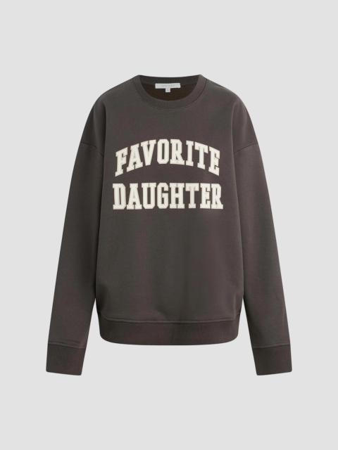 Favorite Daughter Women's Collegiate Cotton-Blend Sweatshirt - Coffee Gardenia