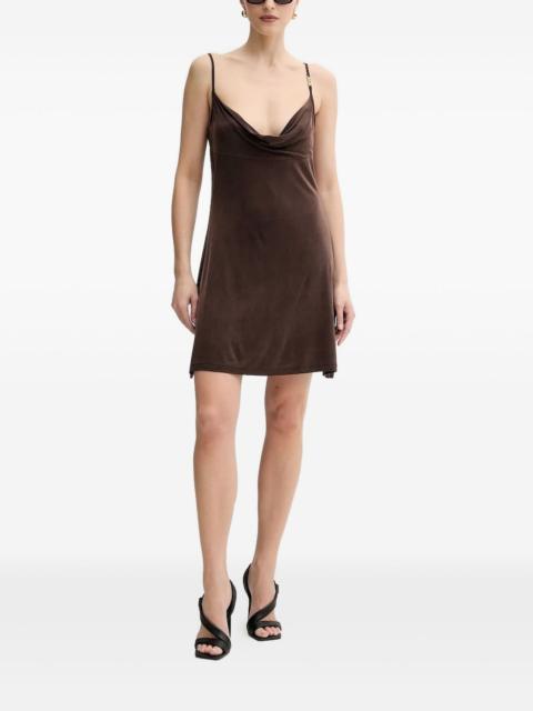 VERSACE JEANS COUTURE cowl-neck mini dress