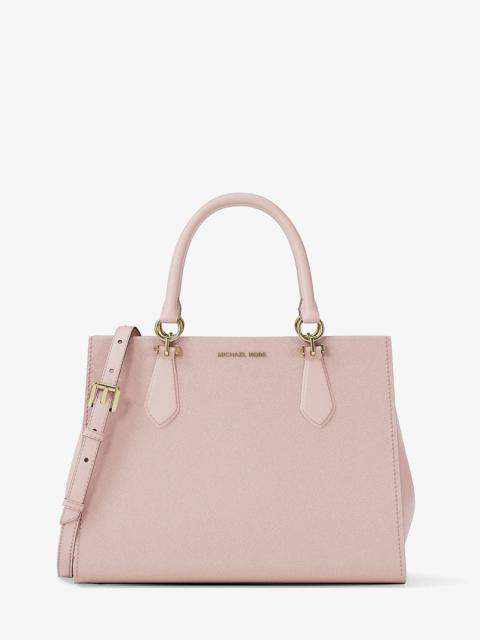 MICHAEL KORS Marilyn Medium Saffiano Leather Satchel