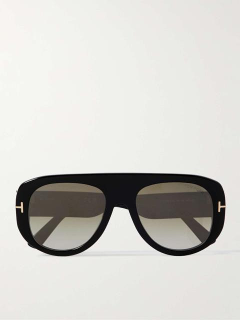 TOM FORD Cecil Aviator-Style Acetate Sunglasses