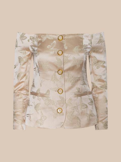 L'AGENCE Alice Blazer Top