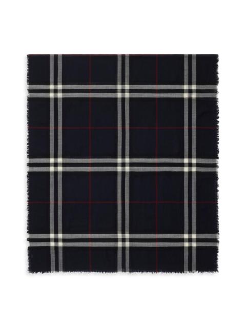 Burberry Men's Check Wool Scarf - Ink