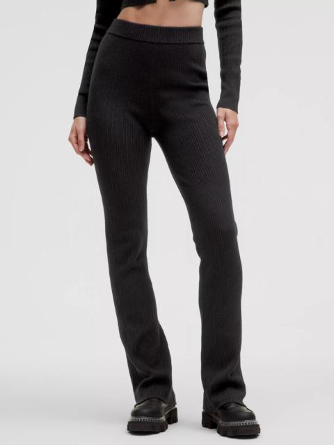 Ribbed Merino Wool-Blend Pant