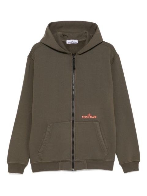 Stone Island cotton fleece hoodie