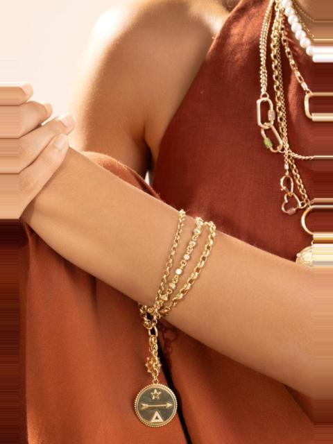 MARLA AARON Diamond Small Rolling Can Chain Bracelet