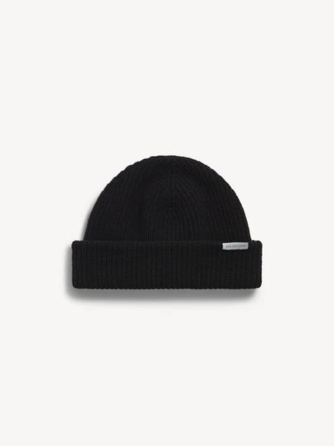 BALENCIAGA Men's Wool Beanie in Black