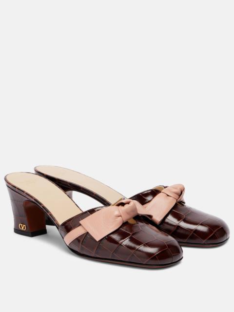 Valentino Knotty 60 leather mules