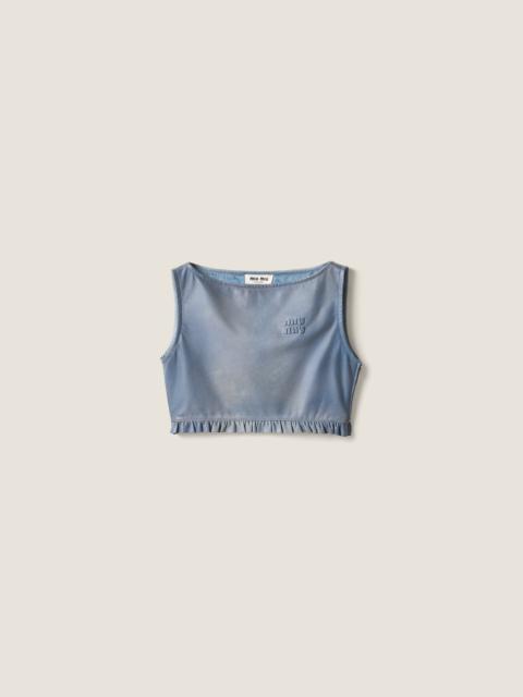 Miu Miu Nappa leather top