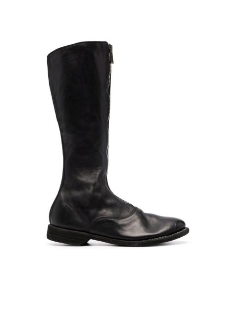 Guidi zipped knee-length 25mm boots