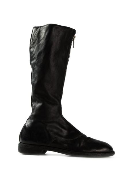 zipped knee-length 25mm boots