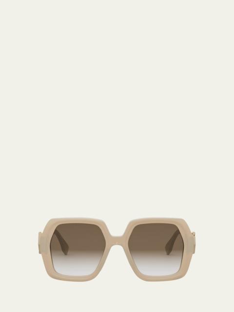 Diamond Acetate Square Sunglasses