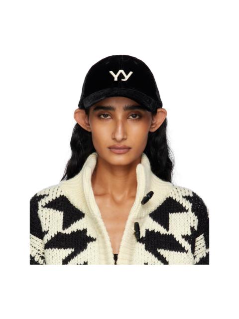 OPEN YY Black 'Yy' Velvet Ball Cap